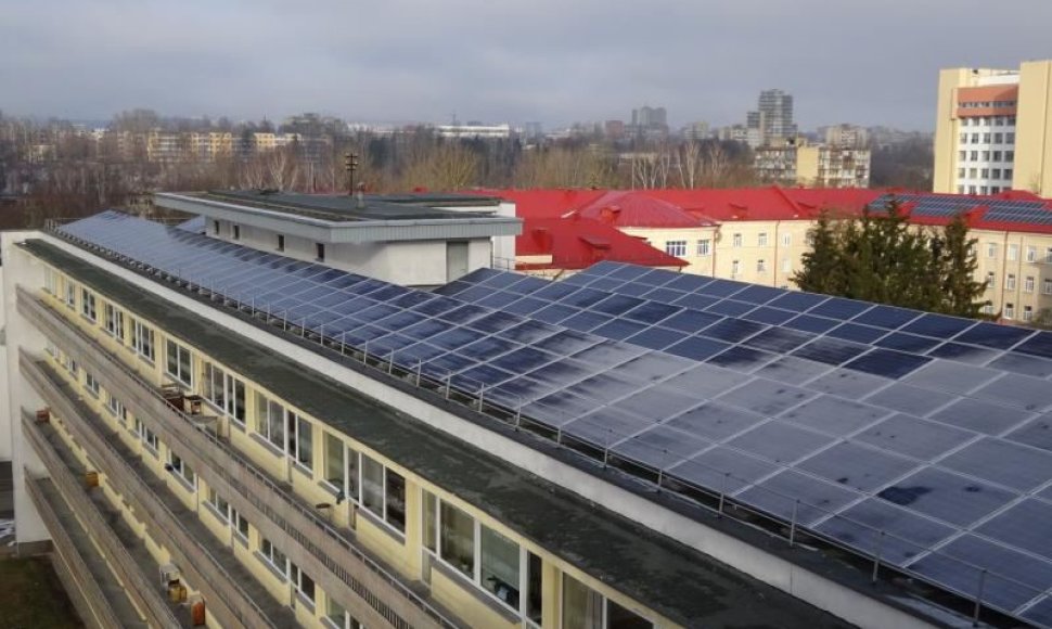 Vilniaus m. klinikinės ligoninės saulės jėgainė 