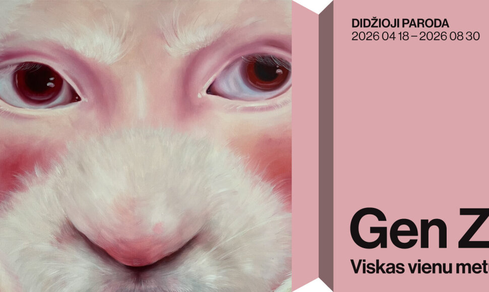 Parodos „Gen Z. Viskas vienu metu“ plakatas