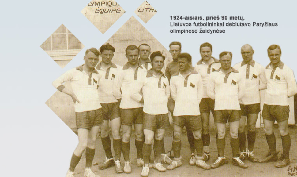 Lietuvos futbolo komanda, kuri pirmą kartą 1924 metais dalyvavo olimpiadoje