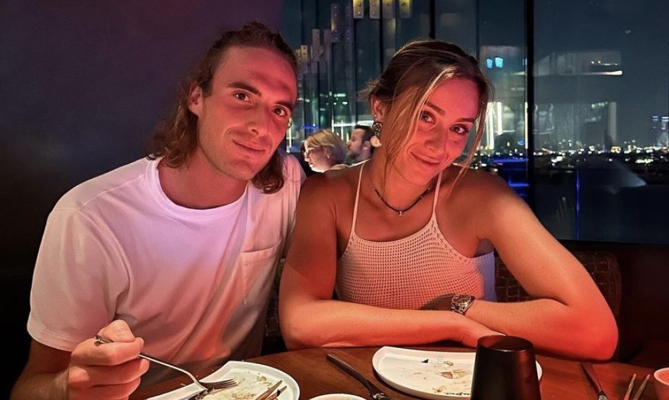 Stefanos Tsitsipas ir Paula Badosa