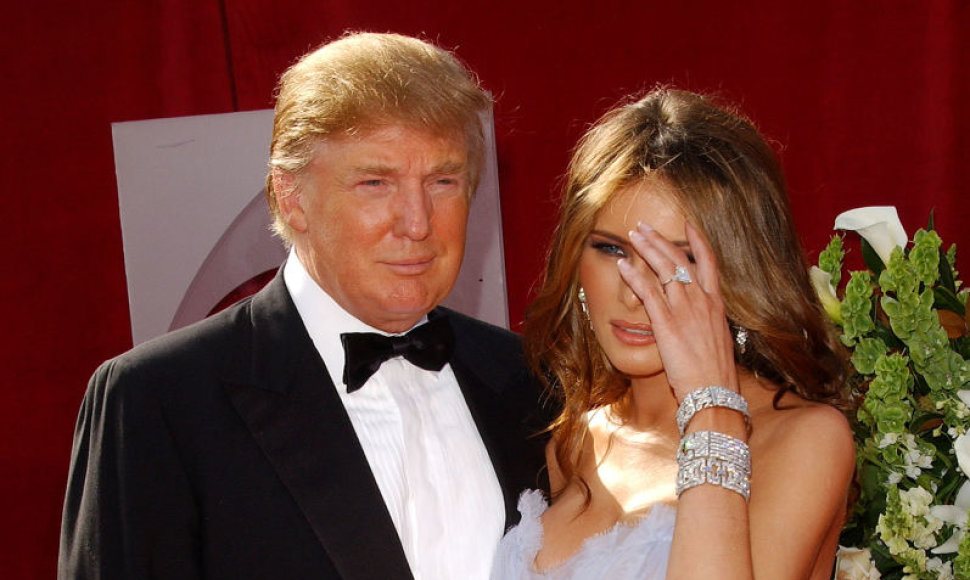 Donaldas Trumpas ir Melania Trump 2005 metais