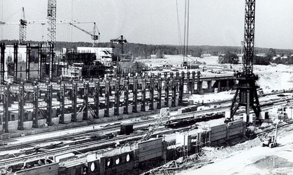 Ignalinos atominės elektrinės statybos (1980 m.)