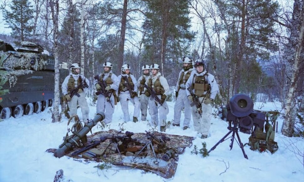 Elitiniai kariai treniruojasi Norvegijoje esančioje „Vikingo“ stovykloje