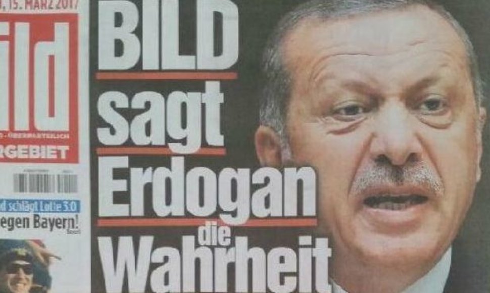 R.T.Erdoganas ant „Bild“ viršelio