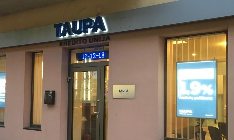 Kredito unija „Taupa“ taps banku.