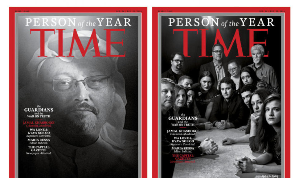 „Time“ Metų žmonėmis buvo išrinkti J.Khashoggi ir kiti žurnalistai