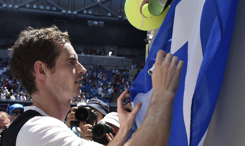 Andy Murray prie&scaron; Alexanderį Zverevą