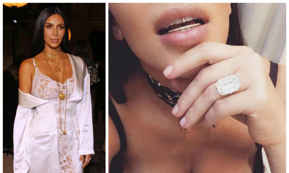 Kim Kardashian ir jos pavogtas žiedas