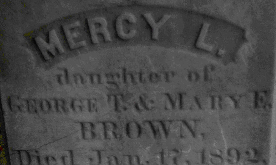 Mercy Brown antkapis