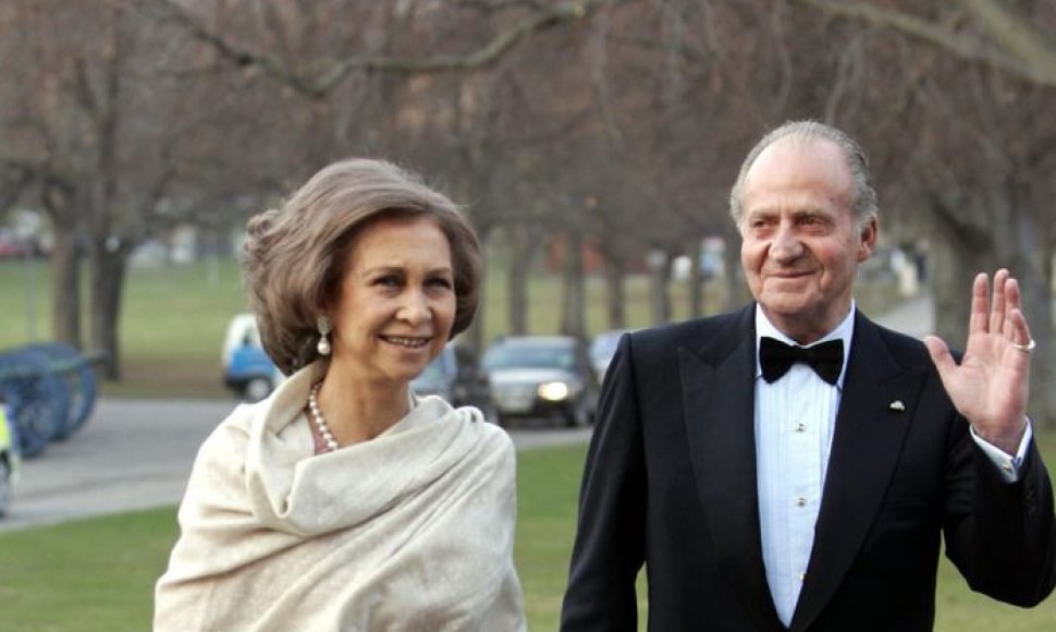 Ispanijos karalius Juanas Carlosas su žmona Sofia (2005 m.)
