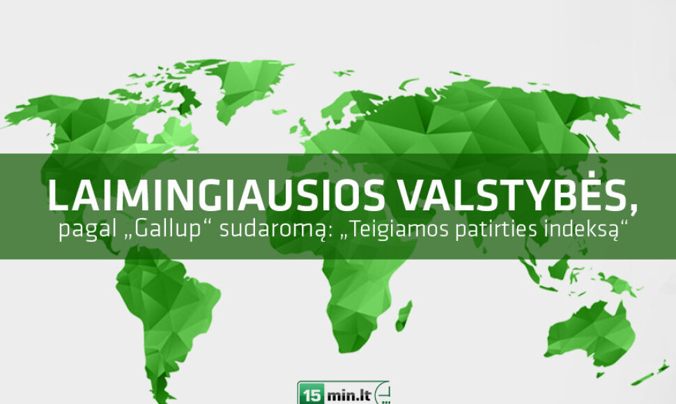 Laimingiausios valstybės pagal „Teigiamos patirties indeksą“