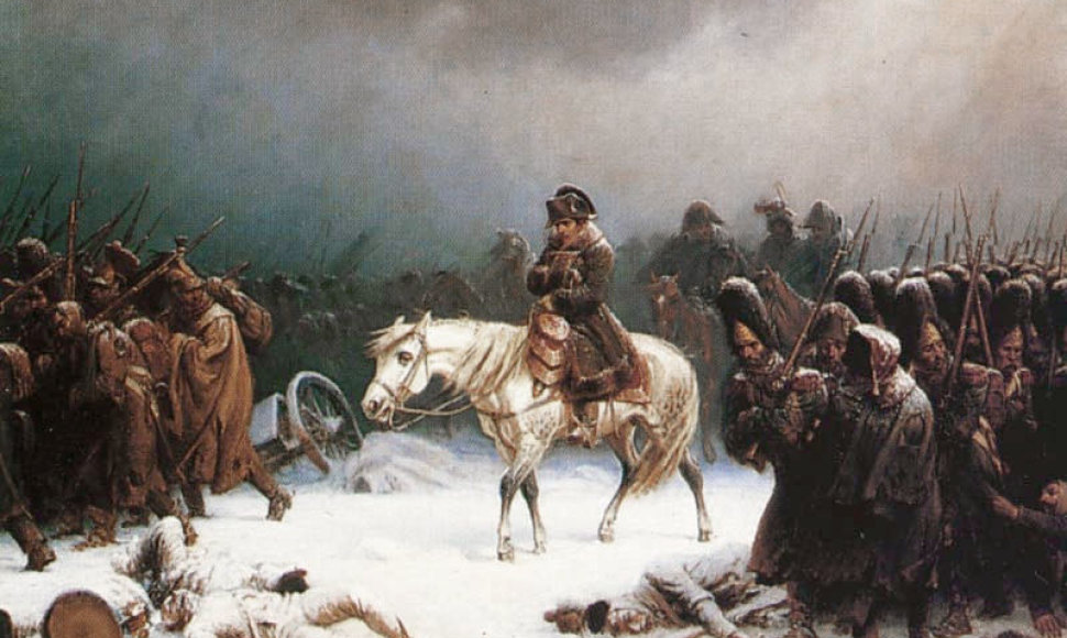 Napoleono atsitraukimas iš Rusijos, Adolpho Norteno paveikslas