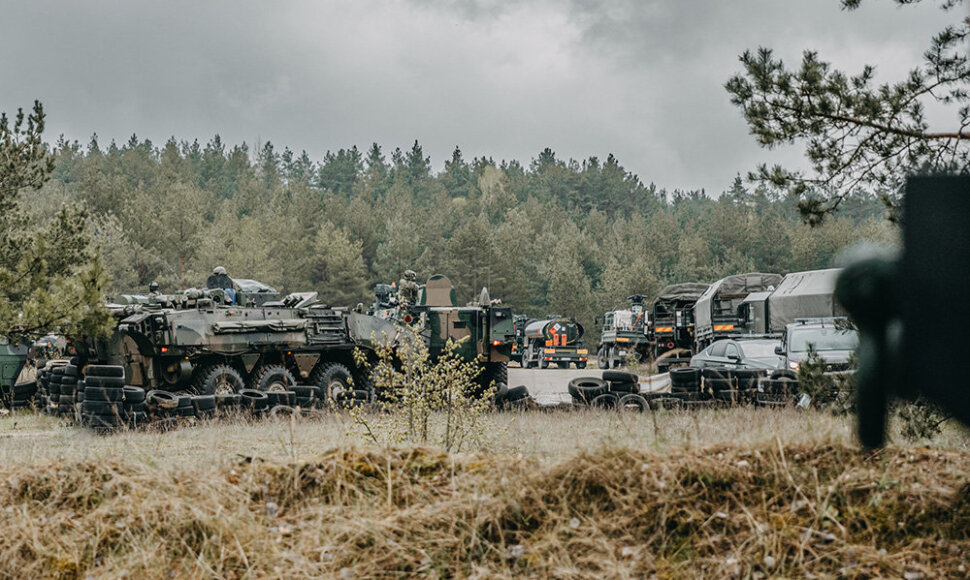 Lenkijos 15-osios mechanizuotosios brigados karių atvykimas į Lietuvą
