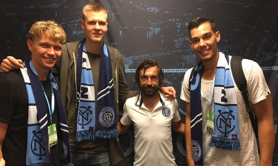 Andrea Pirlo ir Mindaugas Kuzminskas