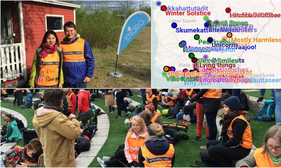 Suomijoje vykusiose autostopo varžybose dalyvavo ir lietuvis Robertas Pogorelis
