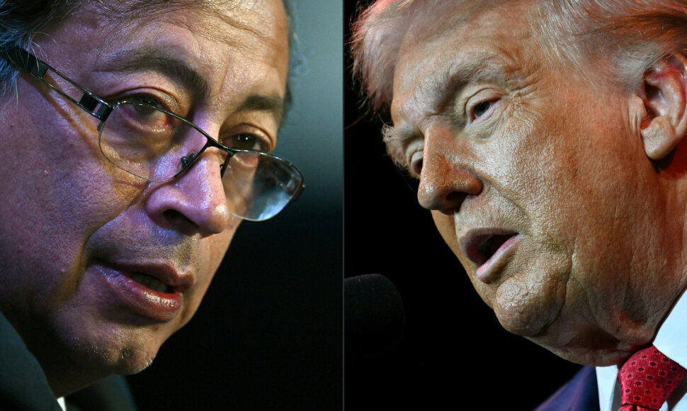 G. Petro ir D. Trumpas / LUIS ROBAYO MANDEL NGAN / AFP