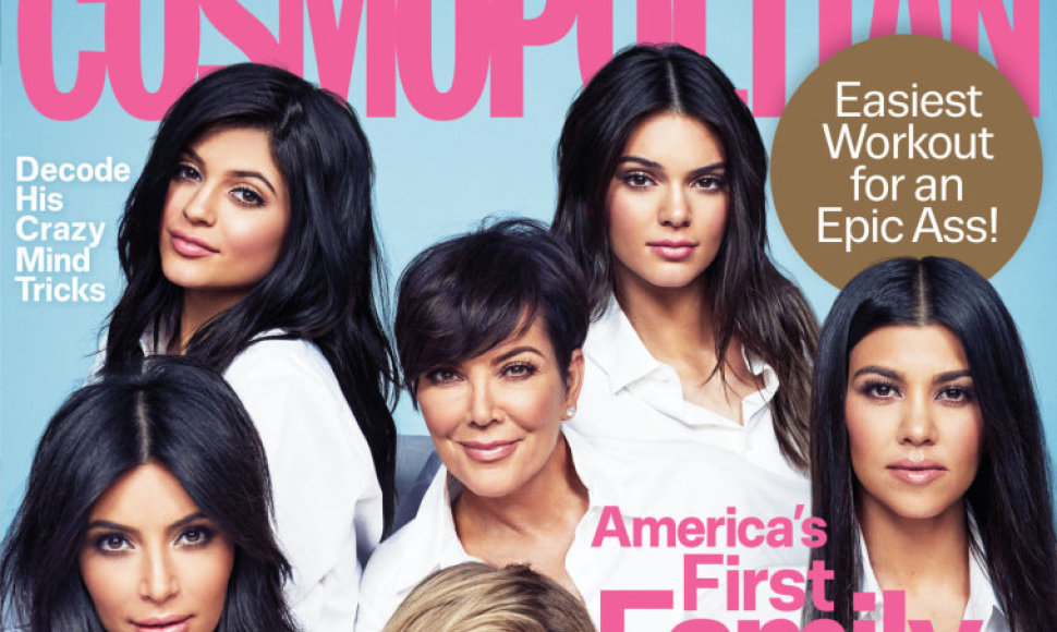 Kylie, Kris ir Kendall Jenner bei Kim, Khloe ir Kourtney Kardashian