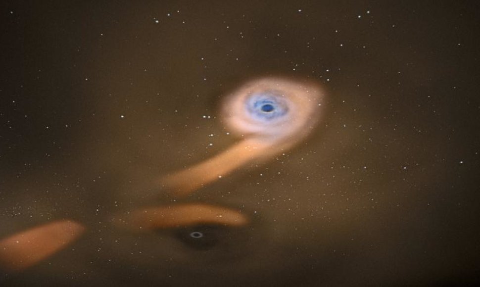Meninikas pavaizdavo, kaip atrodo supermasyvios juodosios skylės
