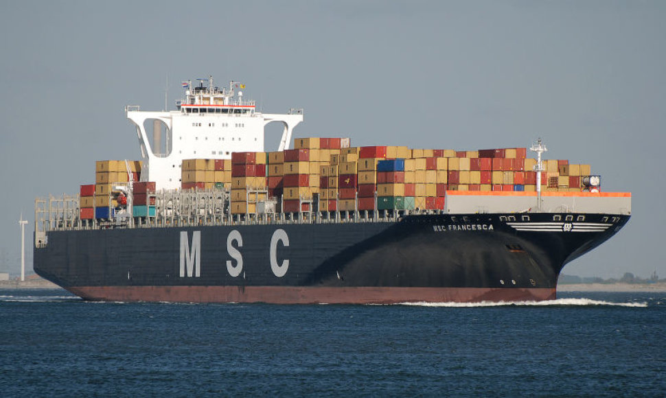 Į Klaipėdą savaitgalį atplauks didžiausias kada nors iki šiol buvęs laivas - 363 metrų ilgio "MSC Francesca".