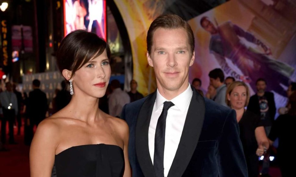 Benedictas Cumberbatchas su žmona Sophie Hunter