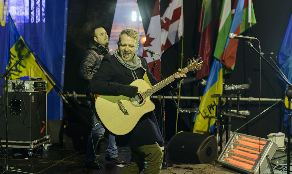 Nuotrauka iš 2013 metų „Biplan“ koncerto Kyjivo Maidano aikštėje