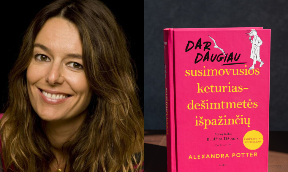 Alexandra Potter, knygos „Dar daugiau susimovusios keturiasdešimtmetės išpažinčių“ viršelis