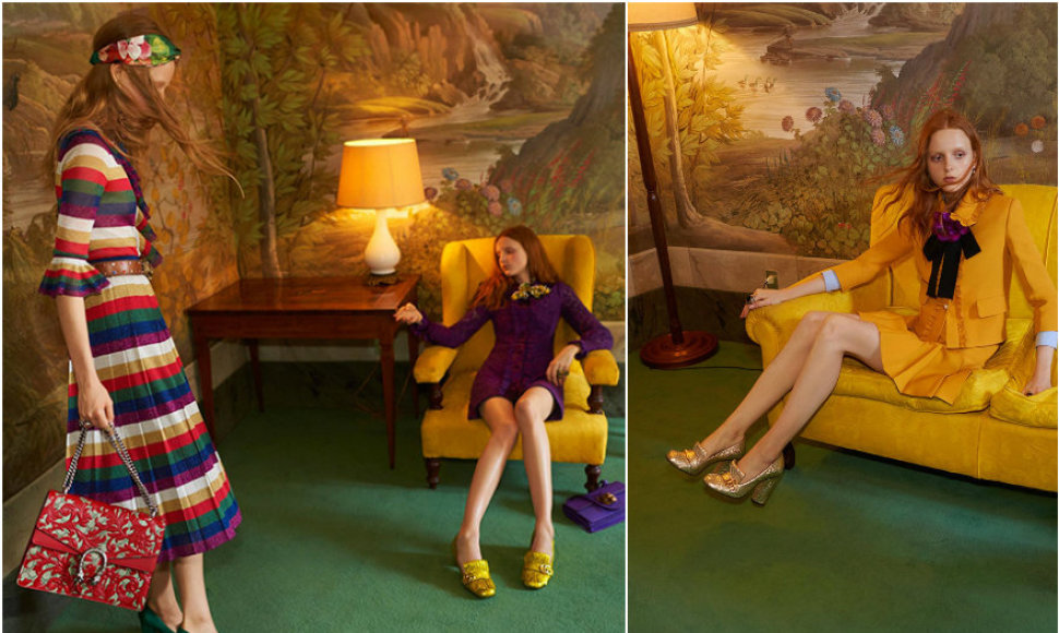 „Gucci“ kruizinės kolekcijos reklaminės kampanijos nuotraukos