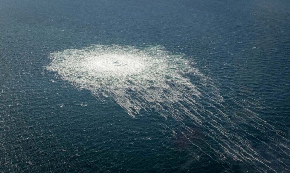 „Nord Stream“ sprogdinimas / DANISH DEFENCE COMMAND / via REUTERS