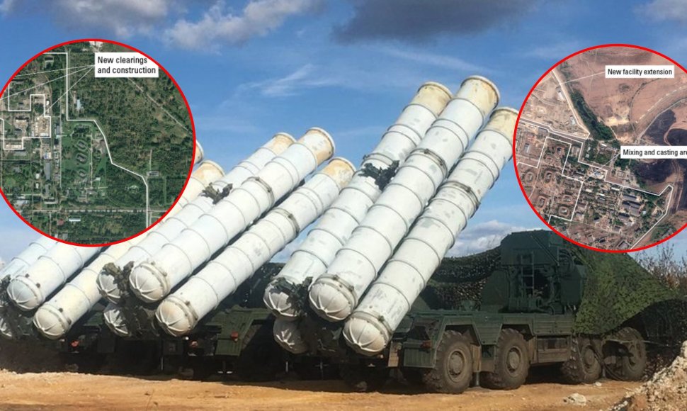 Raketų sistema S-300 ir statybos darbai raketų gamybos vietose