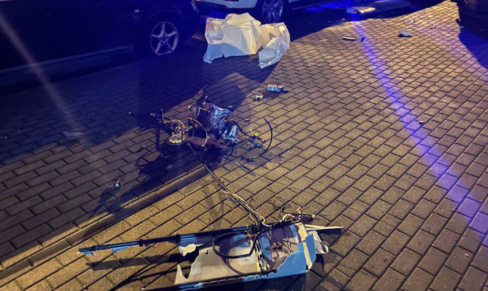 Numu&scaron;tas dronas Minske