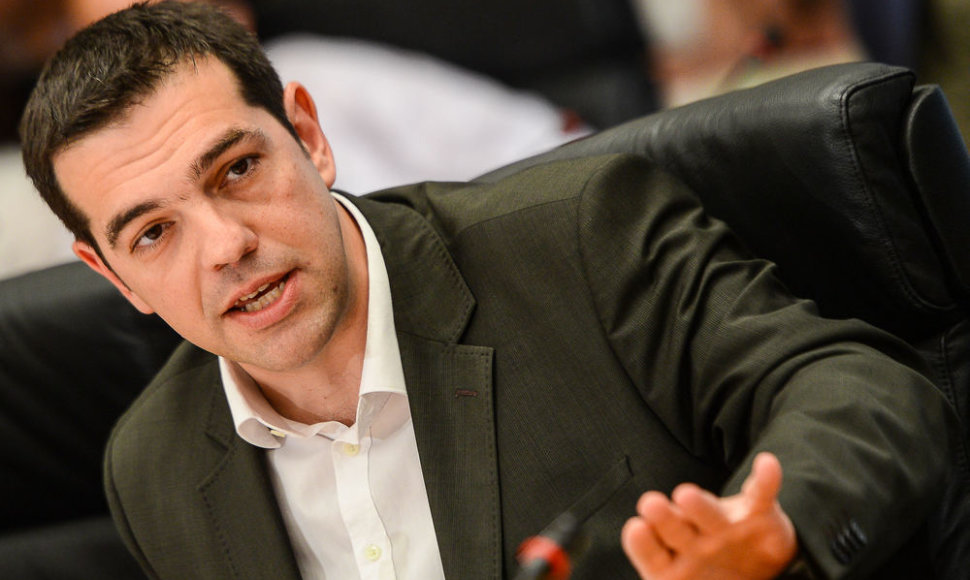 Graikijos radikalios kairiųjų partijos „Syriza“ lyderis Alexis Tsipras