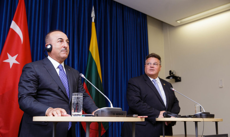 Lietuvos ir Turkijos užsienio reikalų ministrų spaudos konferencija