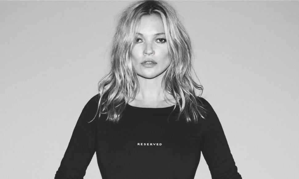 Kate Moss įvaizdis „Reserved“ fotosesijoje