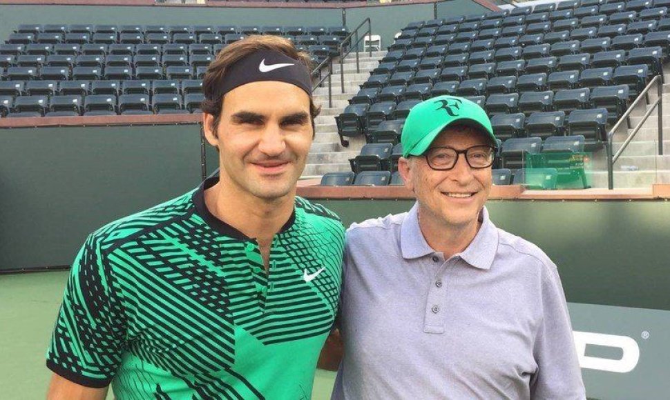 Rogeris Federeris ir Billas Gatesas