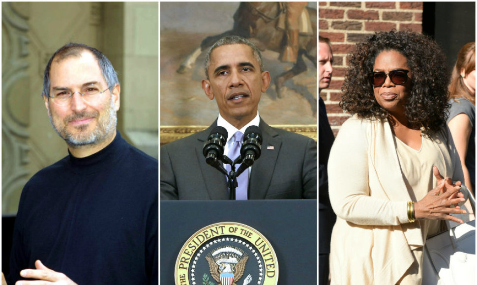 Steve'as Jobsas, Baracas Obama, Oprah Winfrey