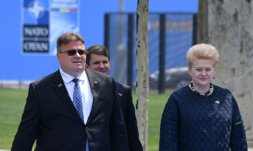 Dalia Grybauskaitė ir Linas Linkevičius Briuselyje