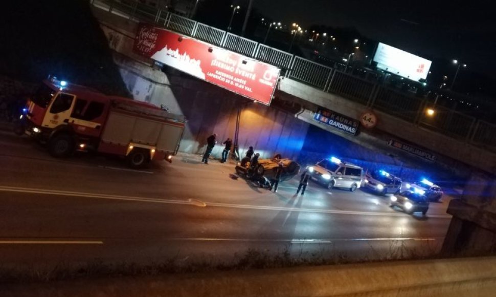 „Audi“ avarija Vilniaus Geležinio vilko gatvėje