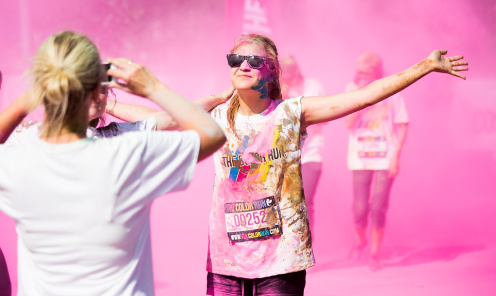 Vilniuje pirmąkart įvyko „The Color Run“ spalvų festivalis 