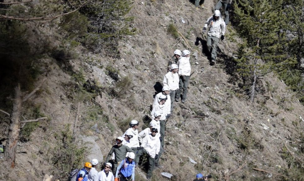 „Germanwings“ katastrofos aukų kūnų paieškos