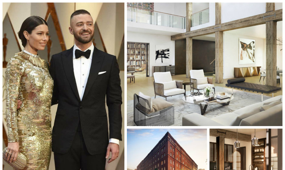 Justino Timberlake'o ir Jessicos Biel namai Niujorke už 27,5 mln. dolerių