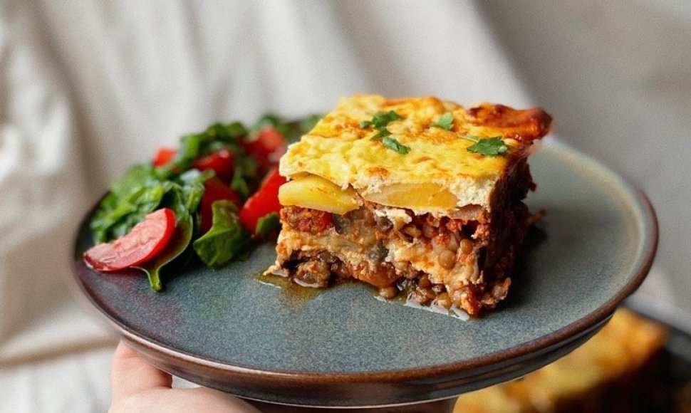 „Moussaka“ be mėsos