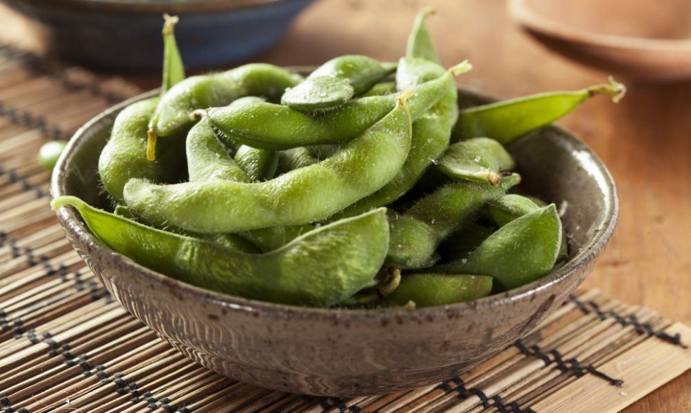 Edamame – žaliosios sojų pupelės