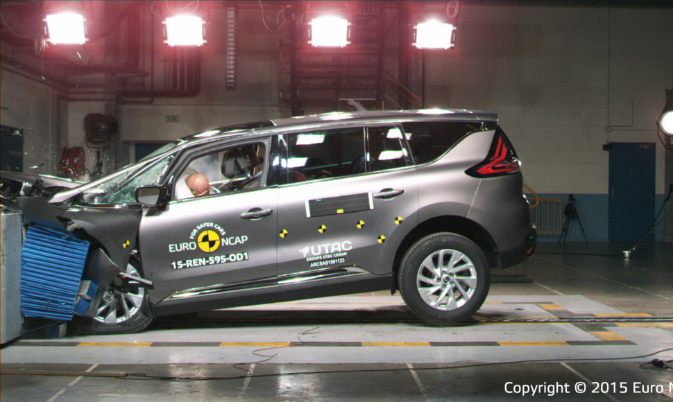 „Renault Espace“ „EuroNCAP“ saugumo bandymuose