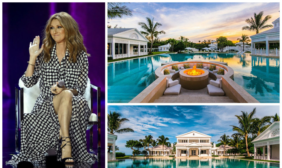 Celine Dion drastiškai sumažino įspūdingos vilos Floridoje kainą: nuo 75 iki 45 mln. JAV dolerių