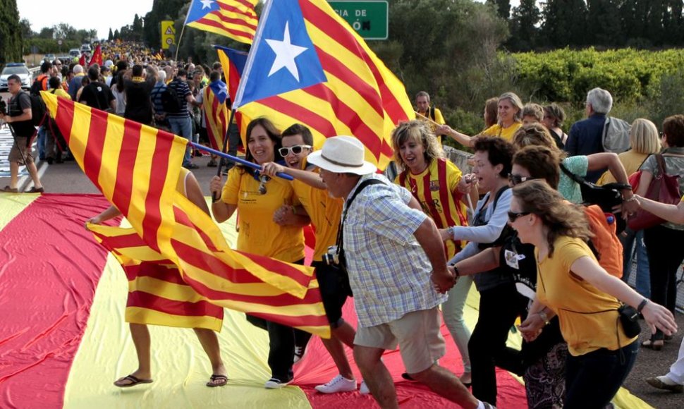 Katalonai siekia nepriklausomybės nuo Ispanijos