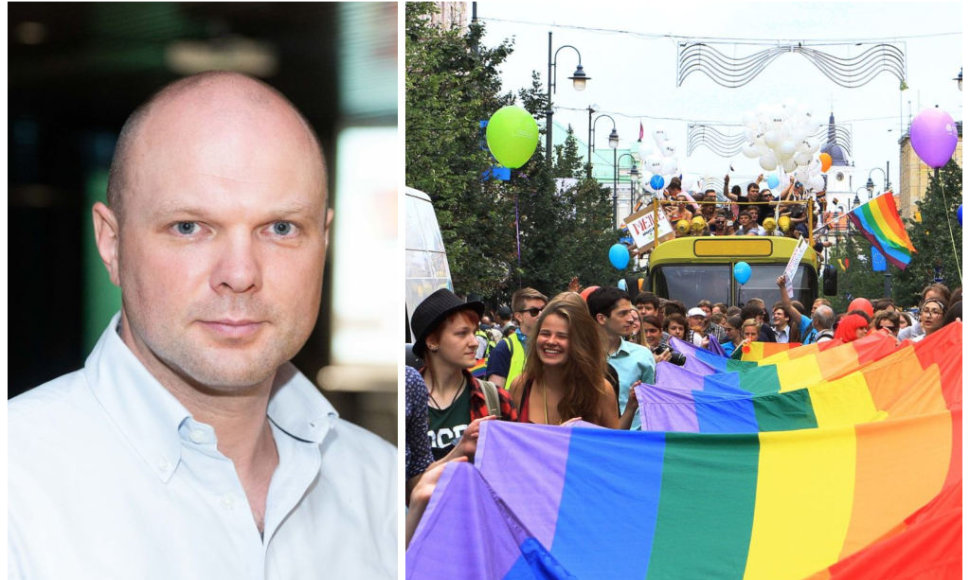 Kristupas Krivickas ir „Baltic Pride 2016“ eitynių „Už lygybę!“ akimirka