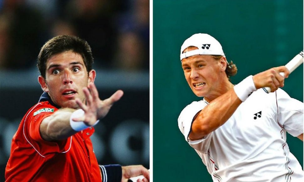 Federico Delbonis ir Ričardas Berankis