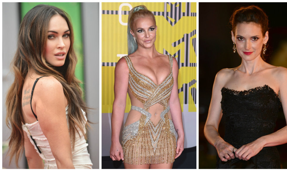 Megan Fox, Britney Spears, Winona Ryder​ ir Lindsay Lohan