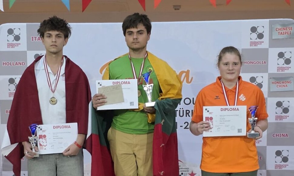 Leonardas Gudynas (centre)