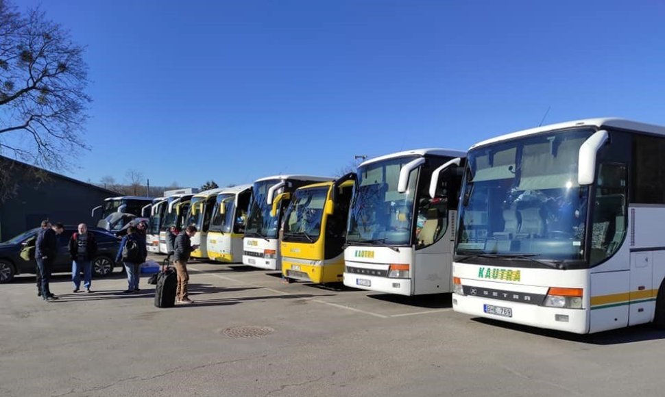 Ukrainai padovanoti „Kautros“ autobusai